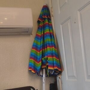 Colorful Striped Umbrella